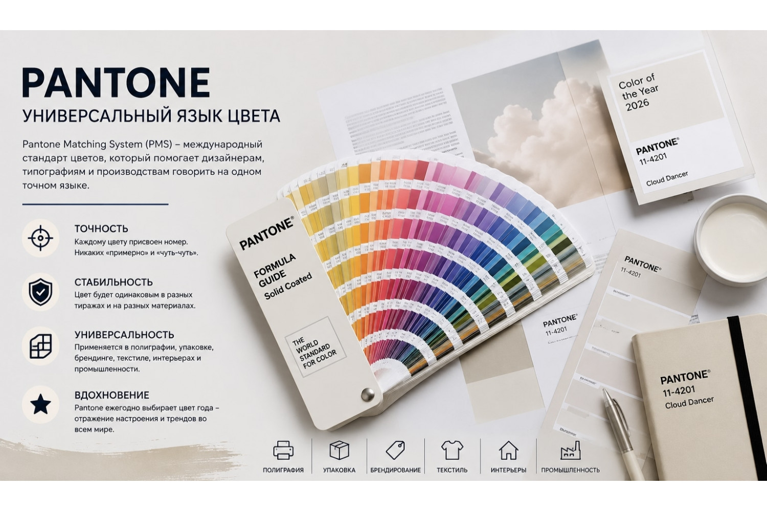 Pantone, цвет года и точность цвета в профессиональной печати