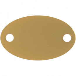 Шильдик металлический Alfa Oval, золотистый