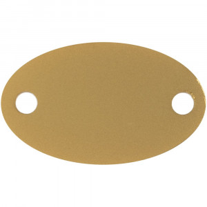 Шильдик металлический Alfa Oval, золотистый