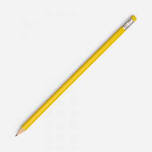 Карандаш простой Hand Friend с ластиком, желтый