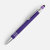 Ручка шариковая Sansen Soft Touch со стилусом, фиолетовая