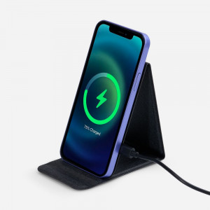 Подставка для смартфона с беспроводной зарядкой Kickstand, серая