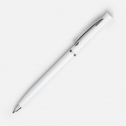 Ручка шариковая Euro Chrome, белая