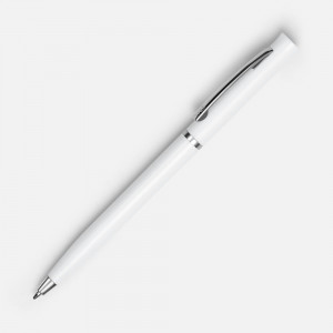 Ручка шариковая Euro Chrome, белая